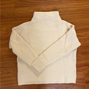 Madewell Cream Mock Turtleneck Sweater